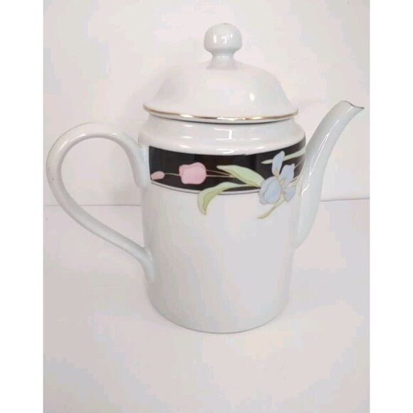 Fairfield Vanessa Fine China Teapot and Lid White Floral Handle Spout - Picture 14 of 16